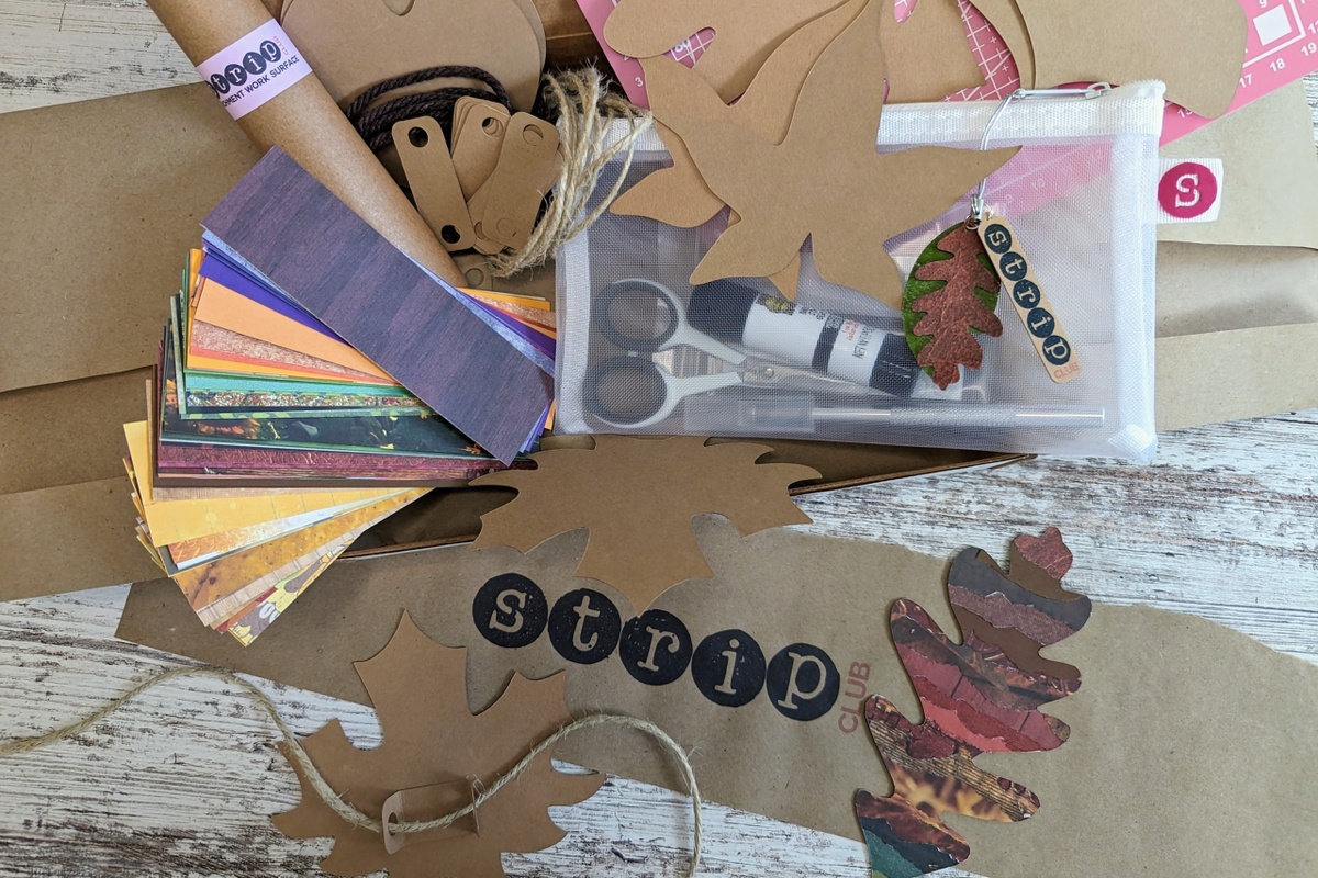 Torn Paper Art Craft Box with Tool Kit Cratejoy