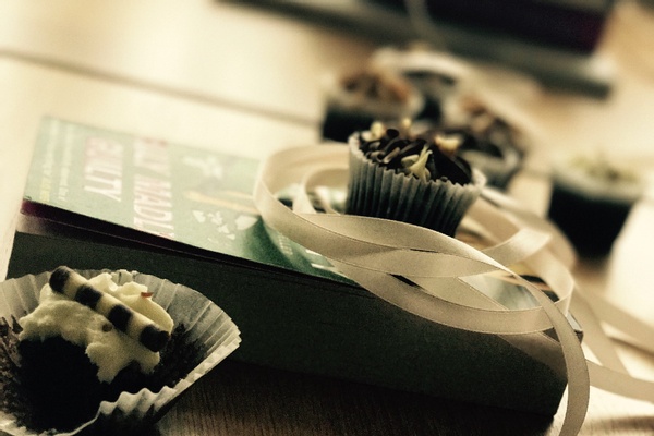 Chocolate and book